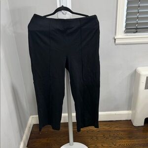 Ann Taylor Black Wide-Leg pull on Pants